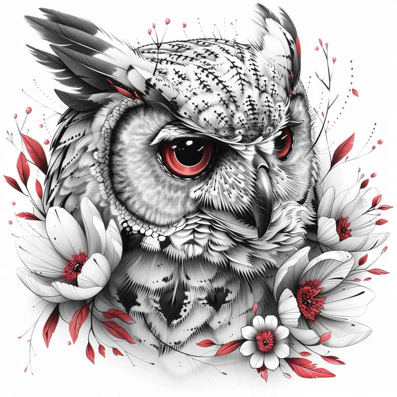 owls tattoo design ideas luminous mystical motifs shows perseverance