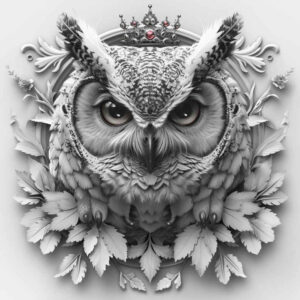 owls tattoo design ideas Surrealism abstract forms mystical perseverance and power
