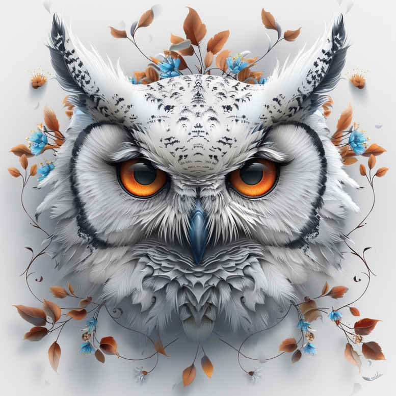 owls tattoo design ideas Realism digital realism mystical stands for courage