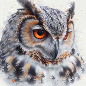 owls tattoo design ideas saturated hues night flight embodying resilience