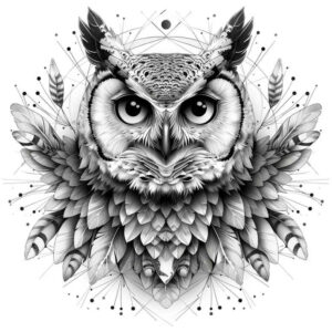 owls tattoo design ideas color overlays night flight for temple
