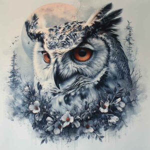 owls tattoo design ideas Realism full detail night flight resilience and power