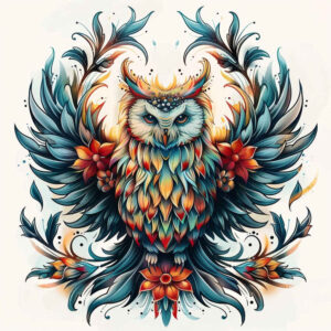 owls tattoo design ideas lifelike nocturnal bird courage and power