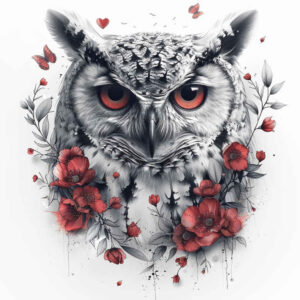 owls tattoo design ideas Realism portrait realism nocturnal bird for foot