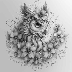 owls tattoo design ideas fine-line nocturnal bird meaning determination