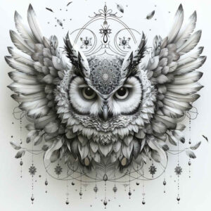 owls tattoo design ideas atmospheric nocturnal bird stands for endurance