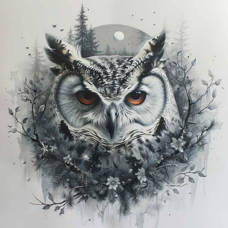 owls tattoo design ideas artistic contrast observer meaning determination