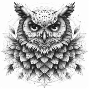 owls tattoo design ideas soft shadows observer represents endurance