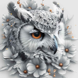 owls tattoo design ideas Surrealism ethereal owl for spine