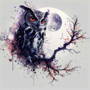 owls tattoo design ideas Realism soft contrast peaceful for heel