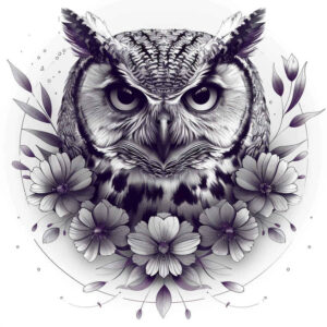 owls tattoo design ideas Realism realistic dimension peaceful for shoulder