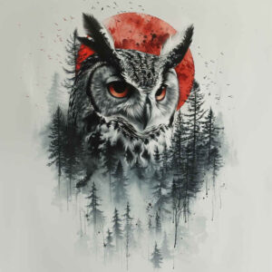 owls tattoo design ideas Realism skin texture quiet for shin