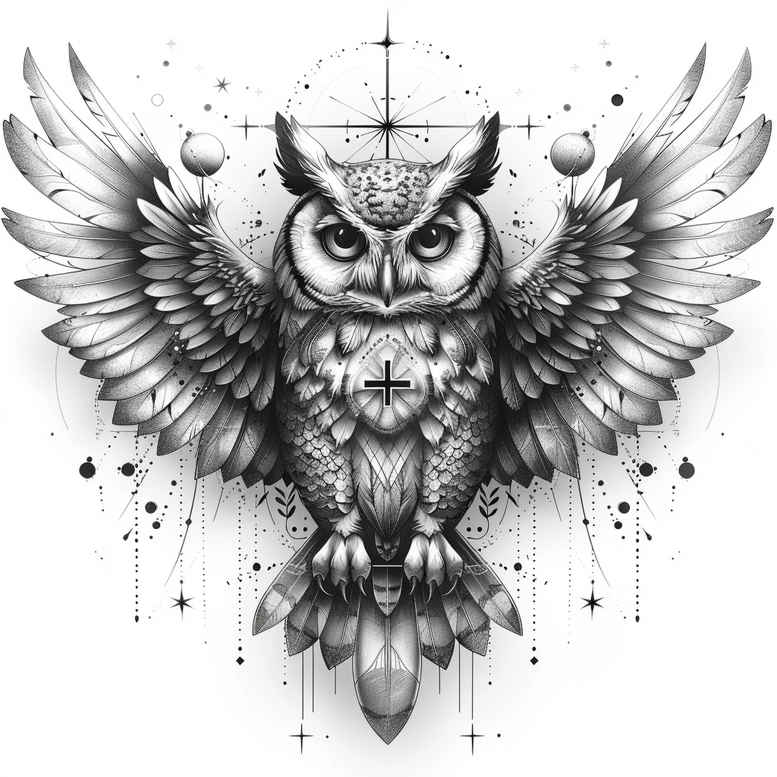 owls tattoo design ideas realistic shadowing shadows for fingers