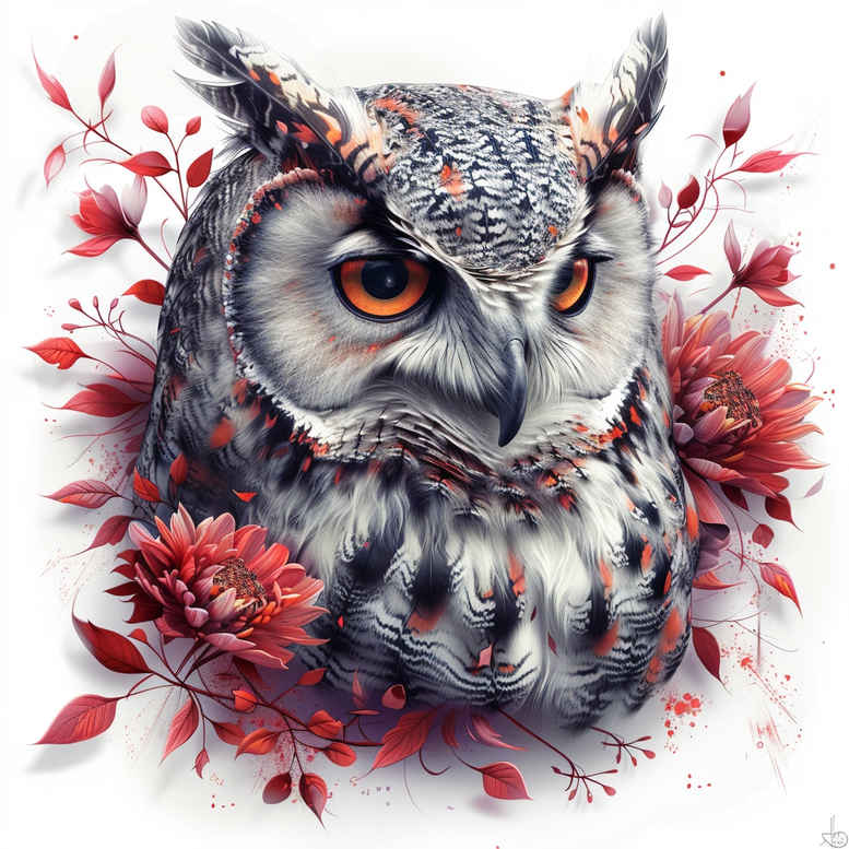 owls tattoo design ideas phantasmagoric shadows for outer arm