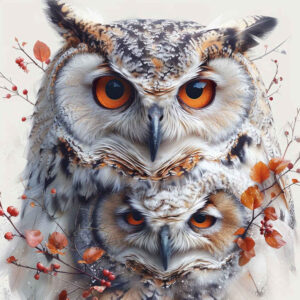 owls tattoo design ideas ultra-detailed shadows for upper shoulder