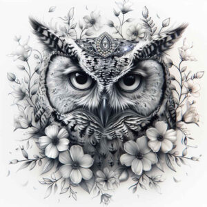 owls tattoo design ideas Realism detail accuracy symbol determination and power