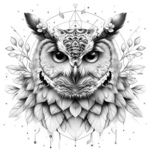 owls tattoo design ideas strong outlines wild embodying strength