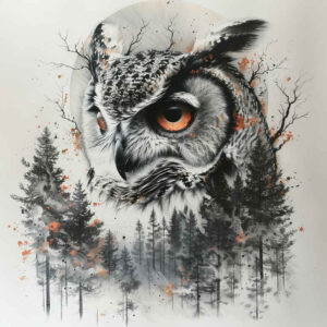 owls tattoo design ideas Realism high definition wings for knee
