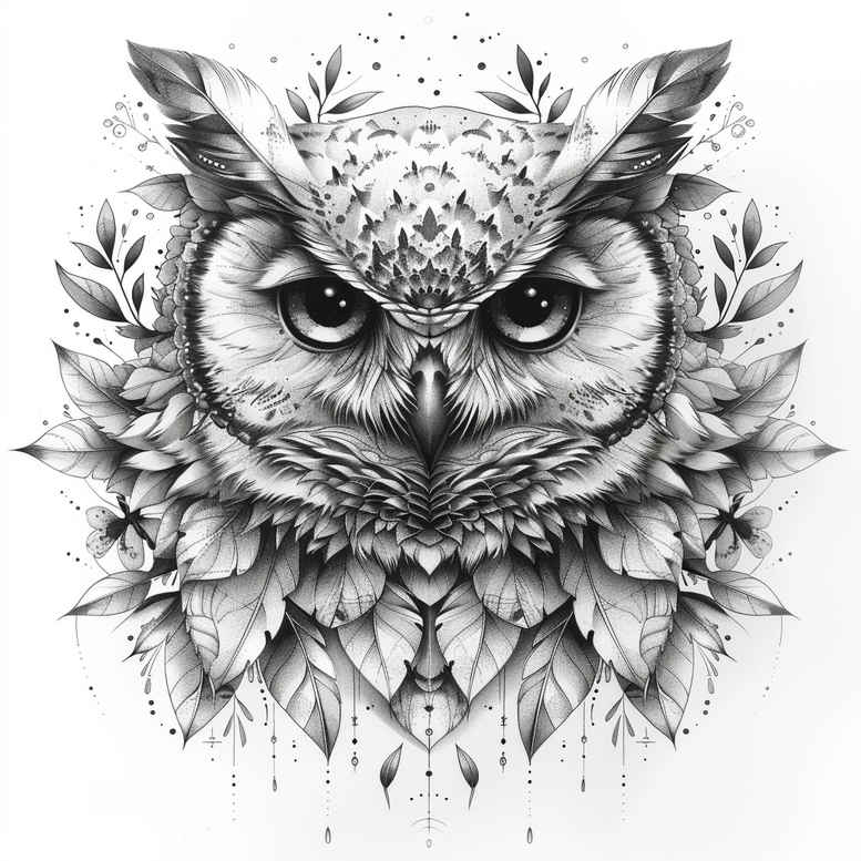 owls tattoo design ideas color richness wings meaning courage