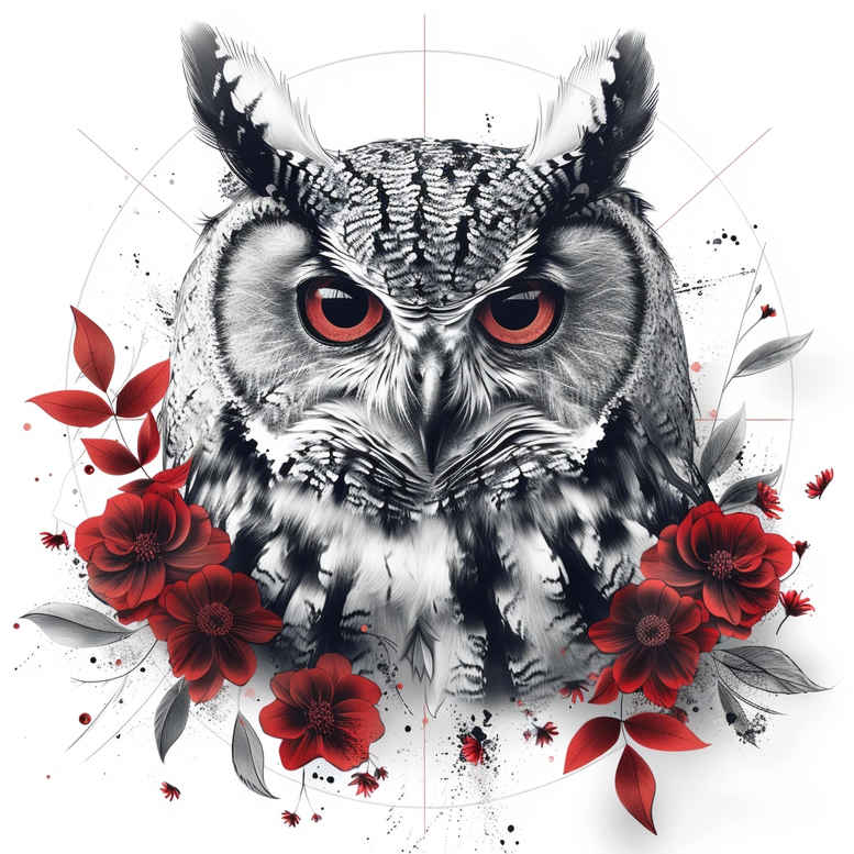 owls tattoo design ideas vibrant wisdom for lower arm