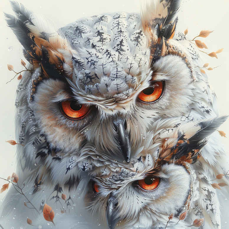 wisdom-owl-tattoo – tattoo design ideas free ai generated – surrealism-impossible-forms – for-heel – Gallery: owls-inkby-ai