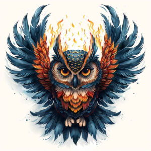 wisdom-symbol-owl-tattoo – tattoo design ideas free ai generated – surrealism-vivid-hallucination – for-nape – Gallery: owls-inkby-ai
