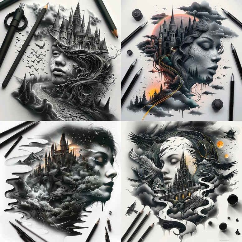transformation-symbol-tattoo-neotraditional-sharp-edges-for-upper-shoulder – tattoo design ideas free ai generated – Gallery: path-road-inkby-ai