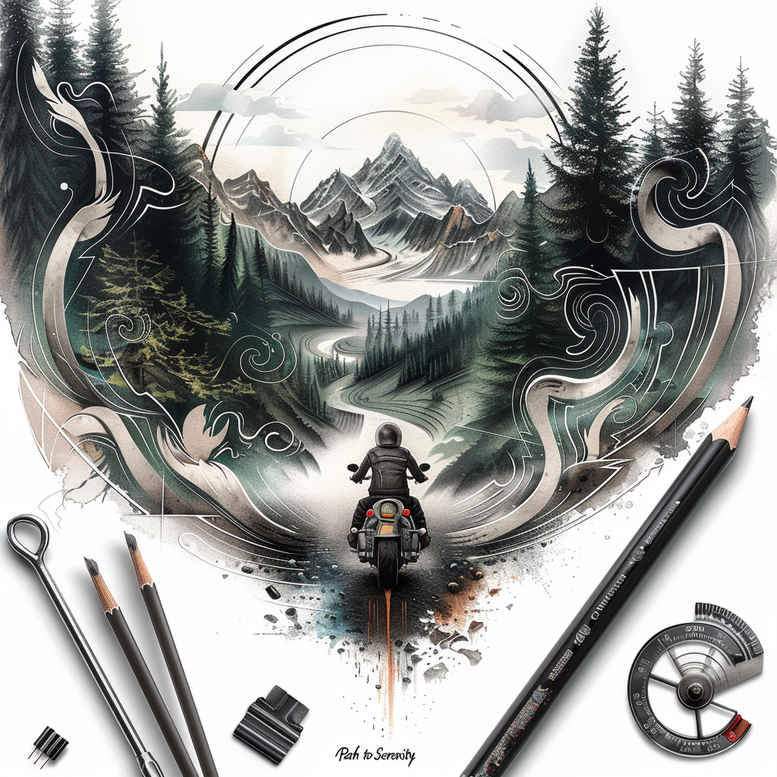 spiritual-path-tattoo-realism-smooth-gradients-for-foot – tattoo design ideas free ai generated – Gallery: path-road-inkby-ai