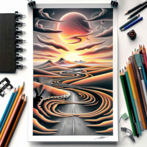 for-women – tattoo design ideas free ai generated – surrealism-impossible-forms – for-elbow – Gallery: path-road-inkby-ai