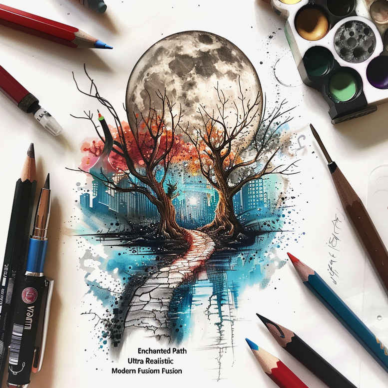 shadow-and-light-path-tattoo-realism-light-and-shadow-play-for-hand – tattoo design ideas free ai generated – Gallery: path-road-inkby-ai