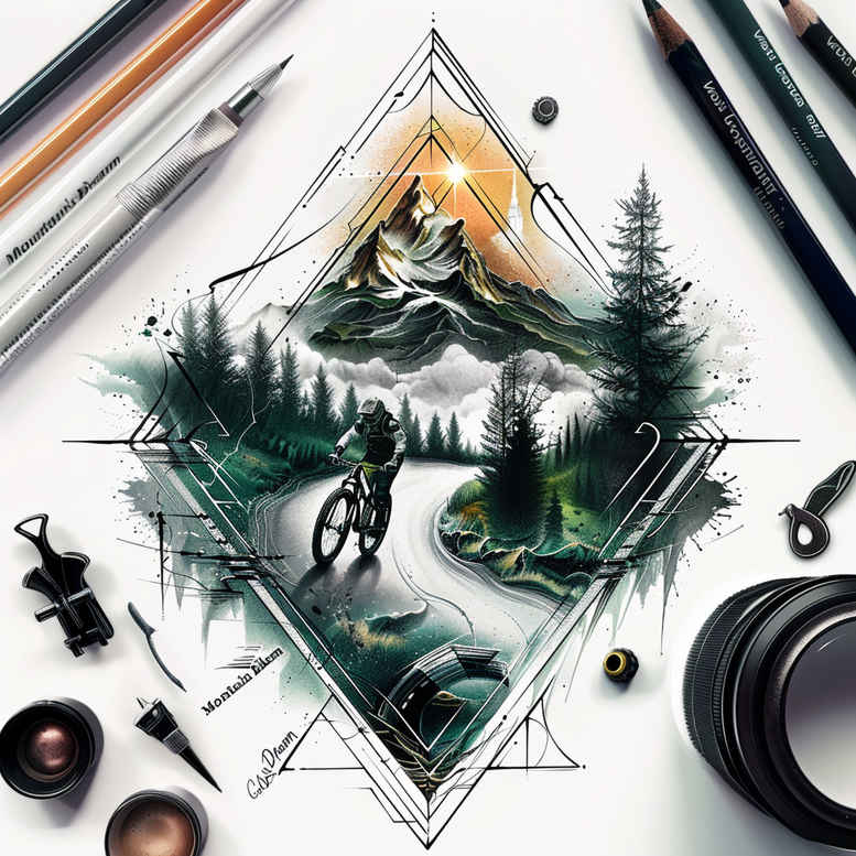 shaded-path-tattoo-realism-light-play-for-side – tattoo design ideas free ai generated – Gallery: path-road-inkby-ai