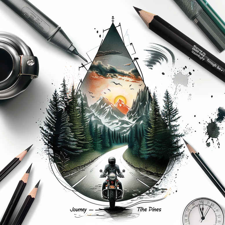 shadow-and-light-path-tattoo-neotraditional-precise-lines-for-back – tattoo design ideas free ai generated – Gallery: path-road-inkby-ai