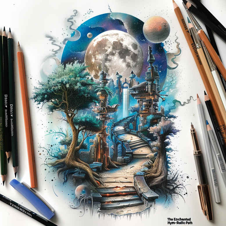 for-women-realism-highlighted-contrast-for-lower-back – tattoo design ideas free ai generated – Gallery: path-road-inkby-ai
