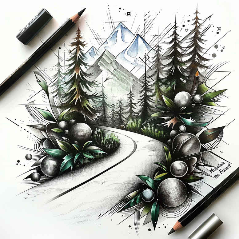 life-path-tattoo-neotraditional-layered-fill-for-lower-thigh – tattoo design ideas free ai generated – Gallery: path-road-inkby-ai