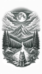 shadow-path-tattoo-surrealism-transcendent-for-neck – tattoo design ideas free ai generated – Gallery: path-road-inkby-ai