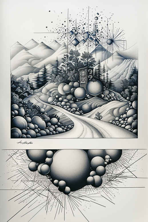 path-and-destiny – tattoo design ideas free ai generated – realism-realistic-wrinkles – for-side-torso – Gallery: path-road-inkby-ai