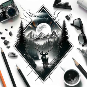 path-freedom-symbol – tattoo design ideas free ai generated – neotraditional-strong-contrast – for-hand – Gallery: path-road-inkby-ai