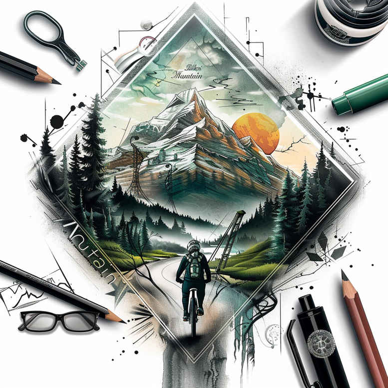 path-hope-symbol – tattoo design ideas free ai generated – realism-depth-illusion – for-thigh – Gallery: path-road-inkby-ai
