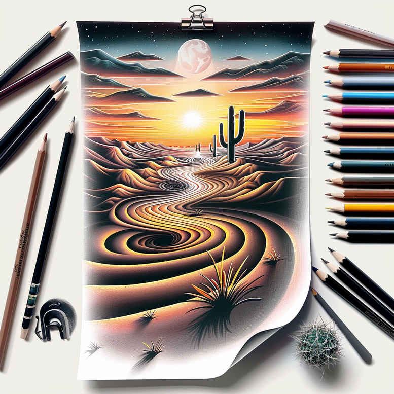 path-with-shading – tattoo design ideas free ai generated – surrealism-juxtaposition – for-back – Gallery: path-road-inkby-ai