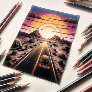 path-with-shadow – tattoo design ideas free ai generated – realism-natural-finish – for-ribs – Gallery: path-road-inkby-ai