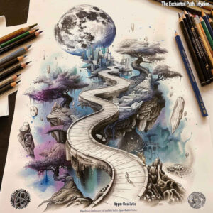 road – tattoo design ideas free ai generated – realism-high-definition – for-arm – Gallery: path-road-inkby-ai