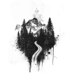 mystery-path-tattoo-realism-depth-illusion-for-side – tattoo design ideas free ai generated – Gallery: path-road-inkby-ai