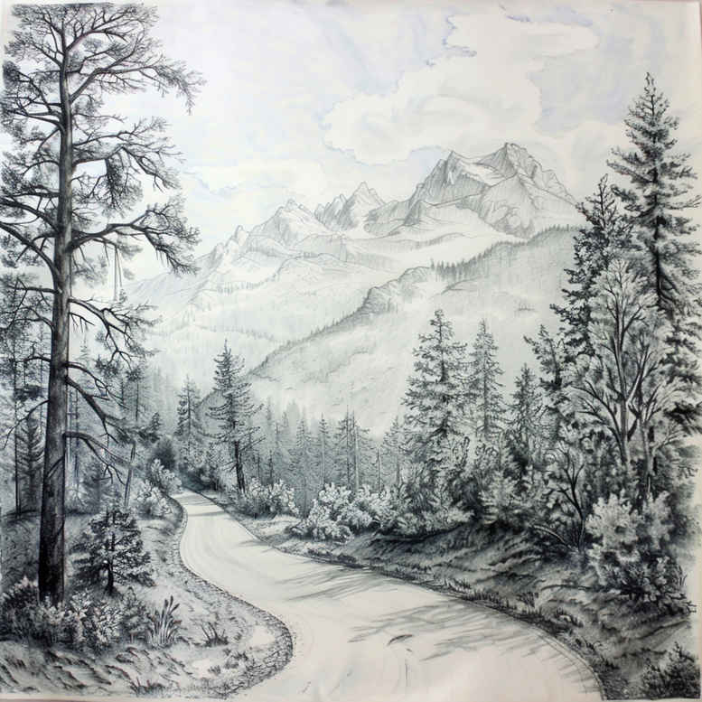 path-road tattoo design ideas accent shading bumpy road for lower leg