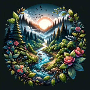 path-road tattoo design ideas Neotraditional balanced tones bumpy road for upper chest