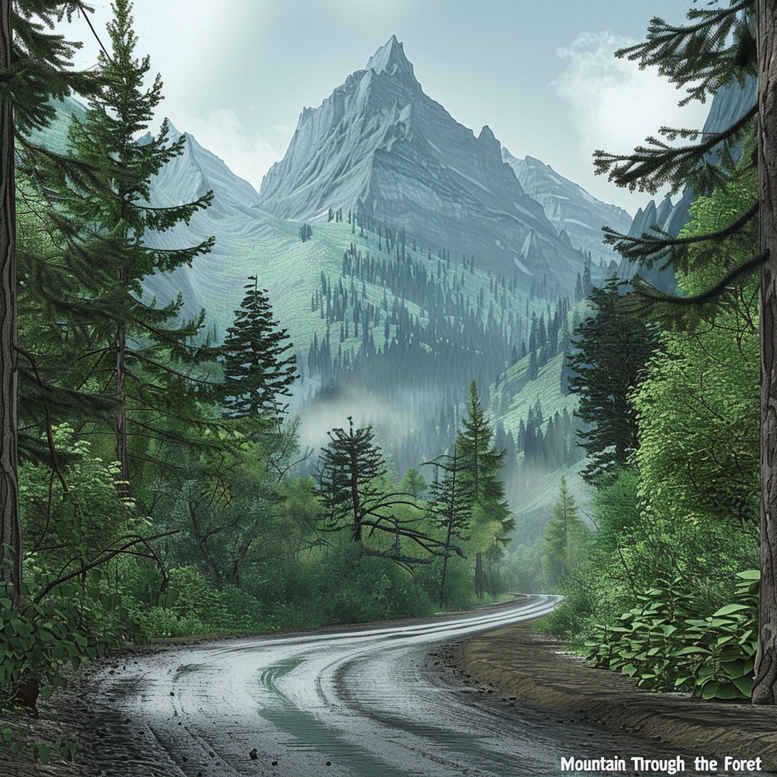 path-road tattoo design ideas Surrealism fragmentation country road represents determination