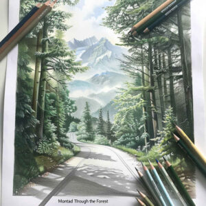 path-road tattoo design ideas Surrealism shadow play country road symbol of perseverance