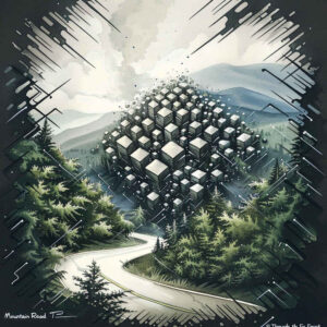 path-road tattoo design ideas ambiguous space forest path stands for resilience