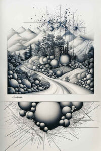 path-road tattoo design ideas clean contrast life path stands for perseverance