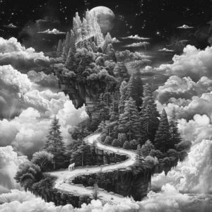 path-road tattoo design ideas Realism ultra detailed natural trail represents endurance
