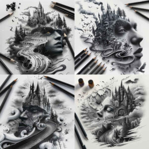 path-road tattoo design ideas real-life shading natural trail symbolising strength